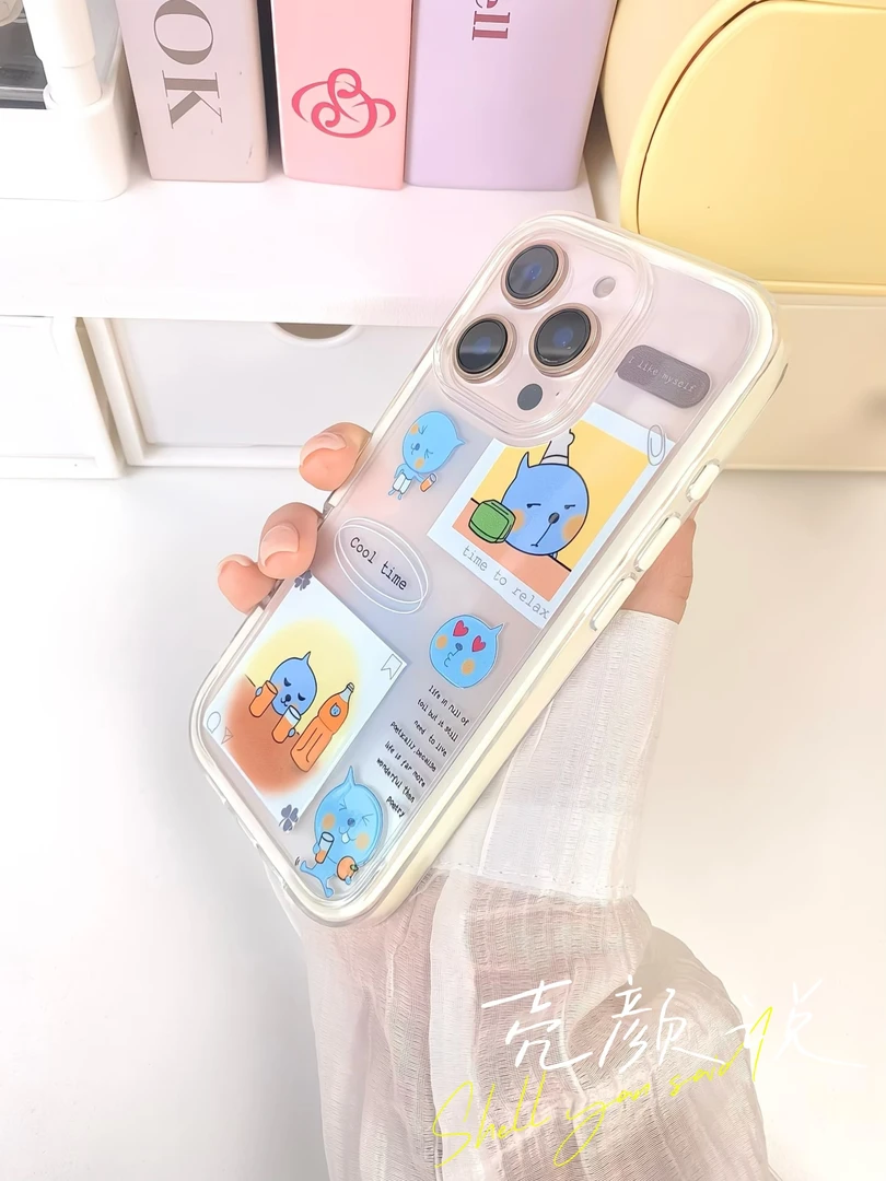 【橙子小蓝】适用苹果16promax手机壳iphone15可爱14/13/12/11