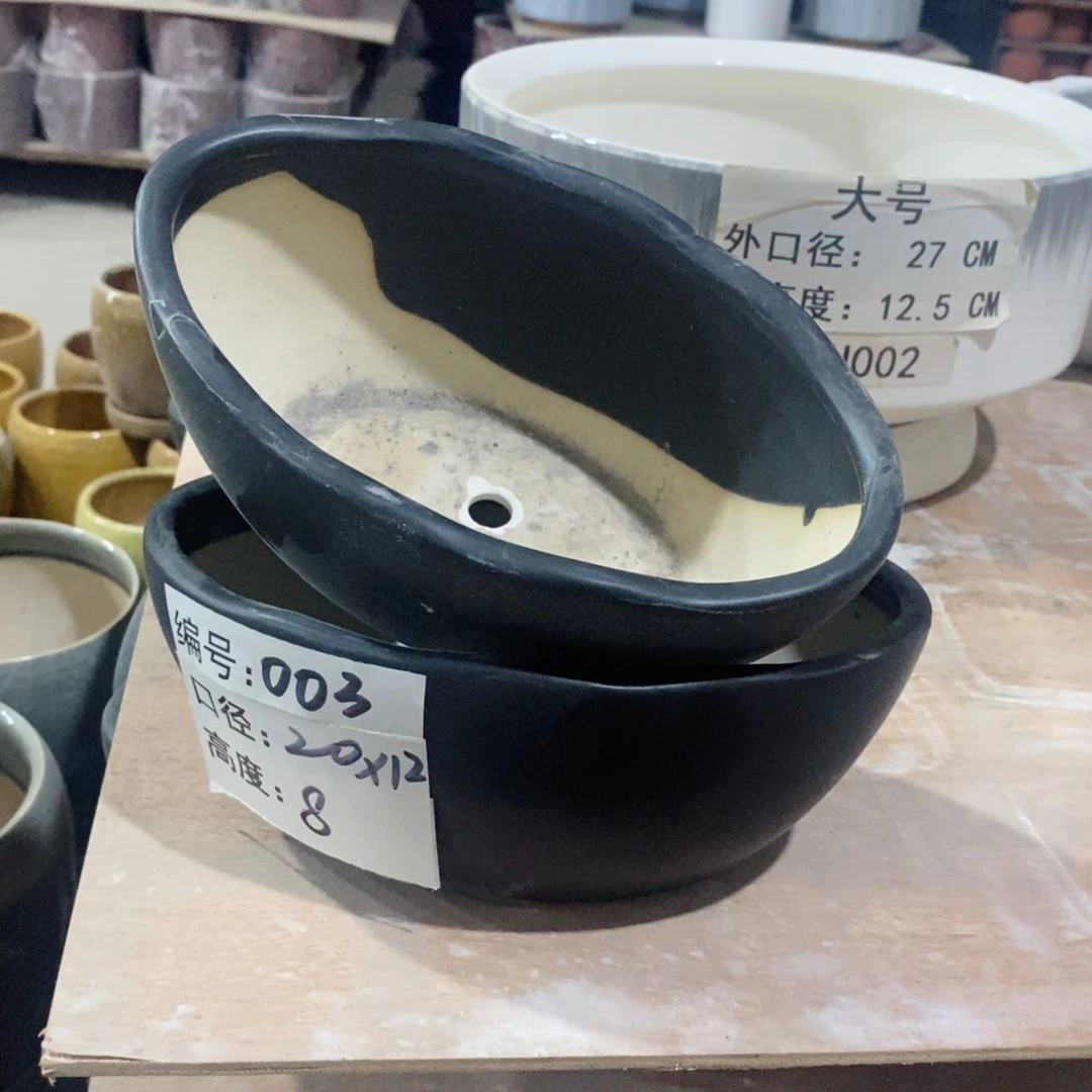 【闪购商品】微瑕花盆-黑20×12×8-2个