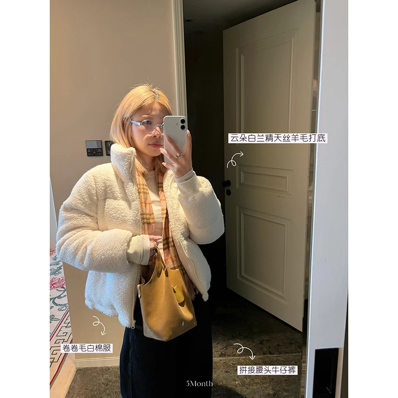 【手塞棉外套】温暖感立领加厚加棉外套297