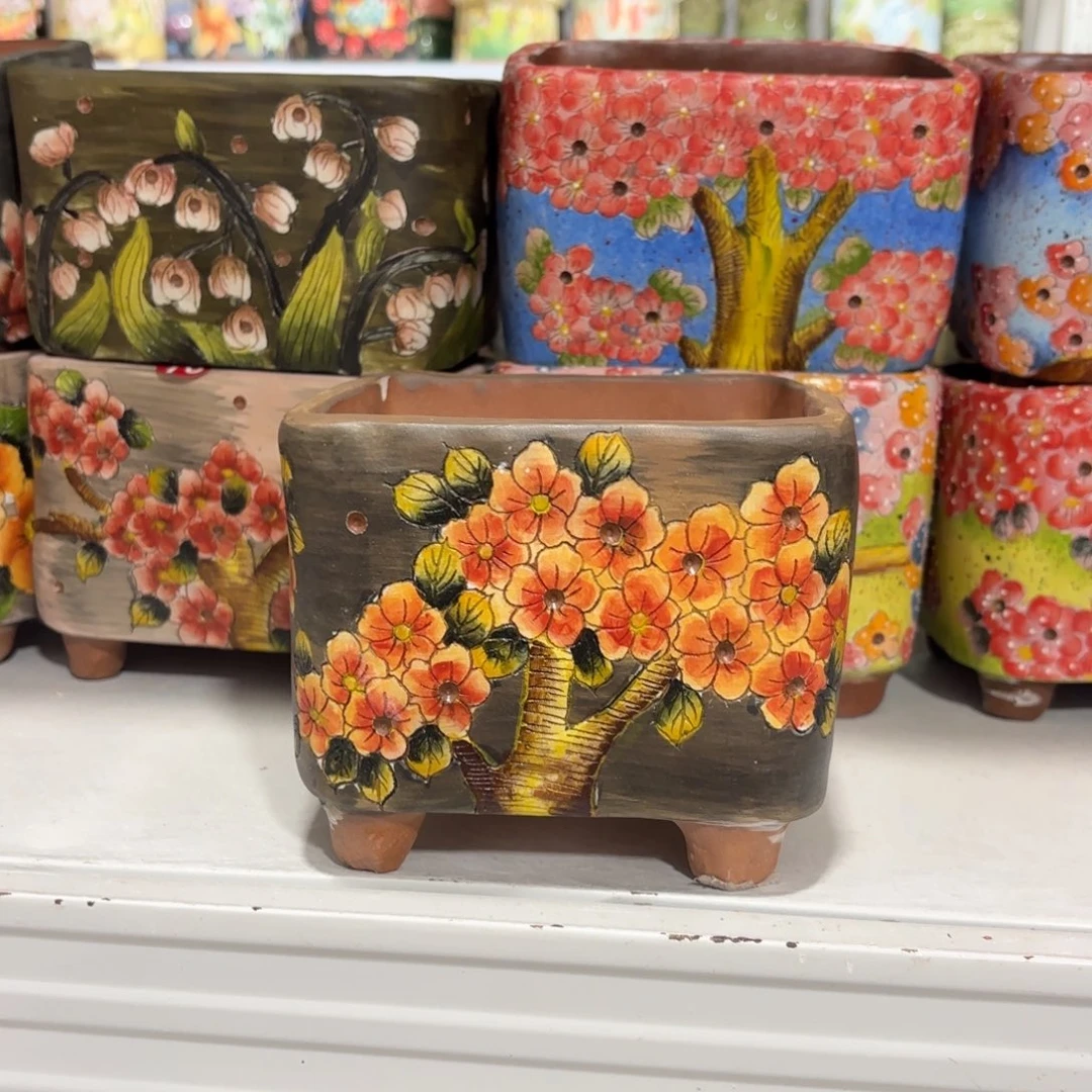 景德镇手绘花盆陶瓷12/11