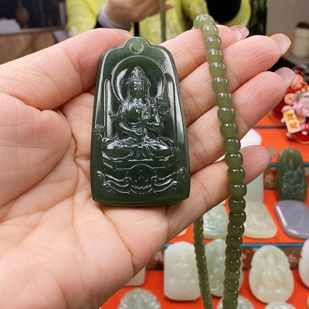 颈饰未镶嵌和田玉我***的