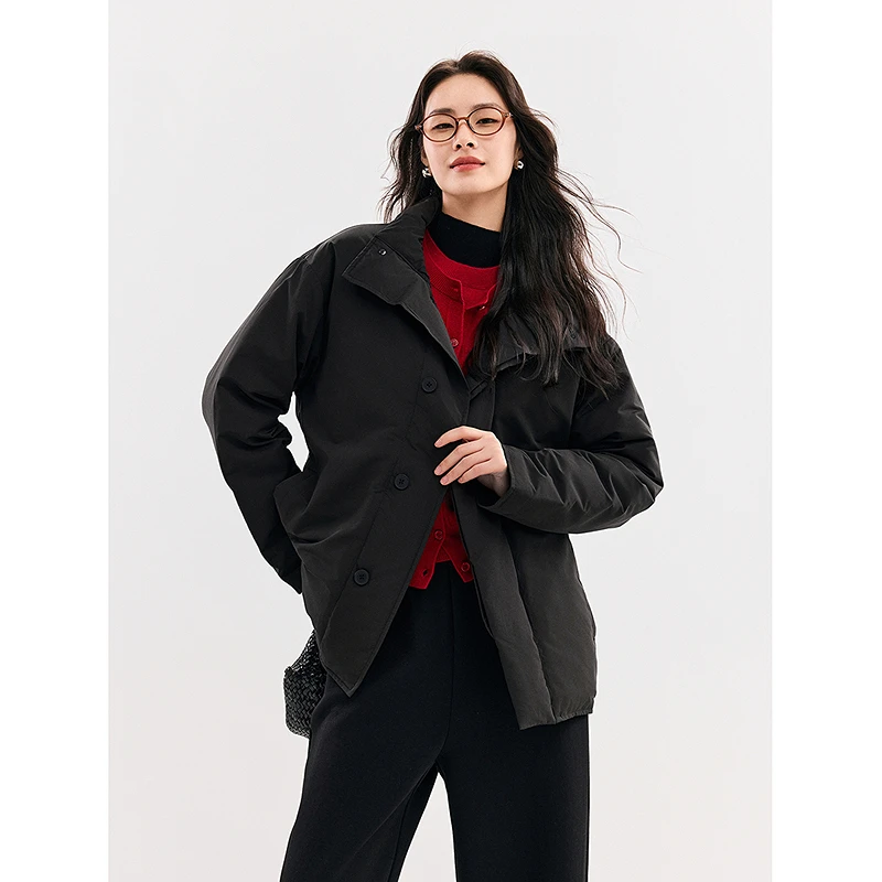 初棉毛呢节 【老钱感 鹅绒服】立领夹克羽绒服 357615005