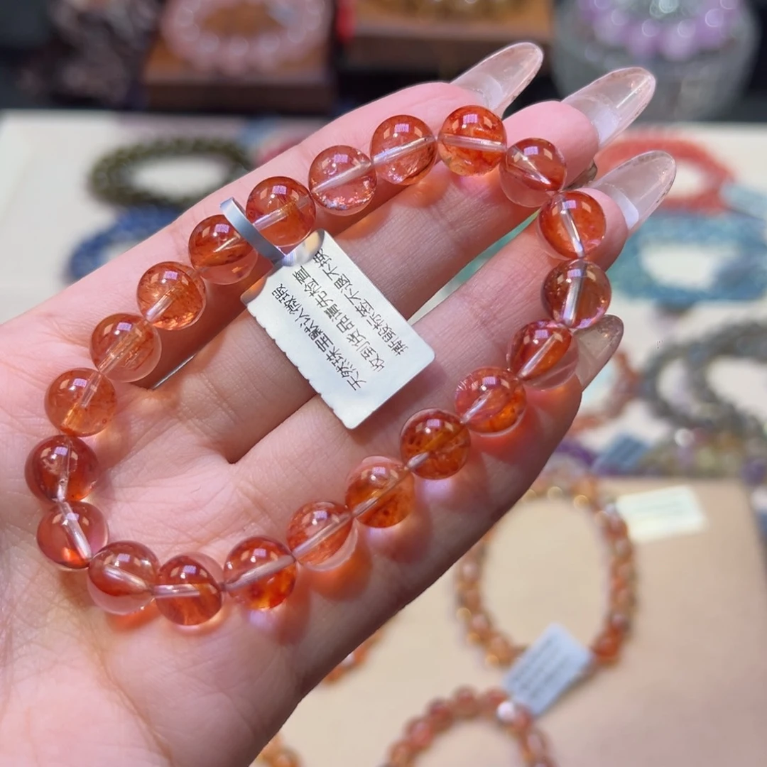 水晶手串未镶嵌芭*葡9m天花板级糖纸冰种胶花
