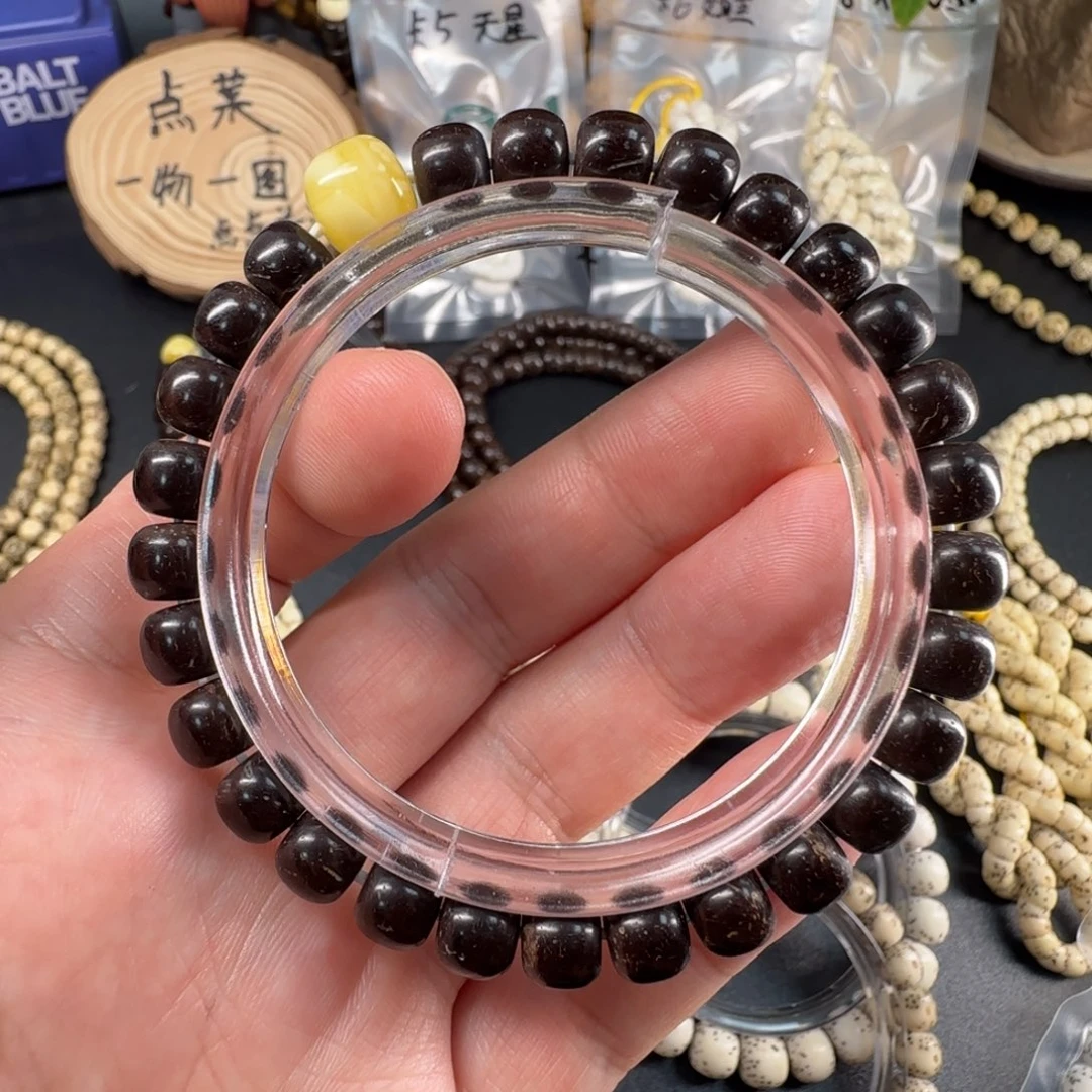 星月菩提吊坠87黑金椰蒂原生态