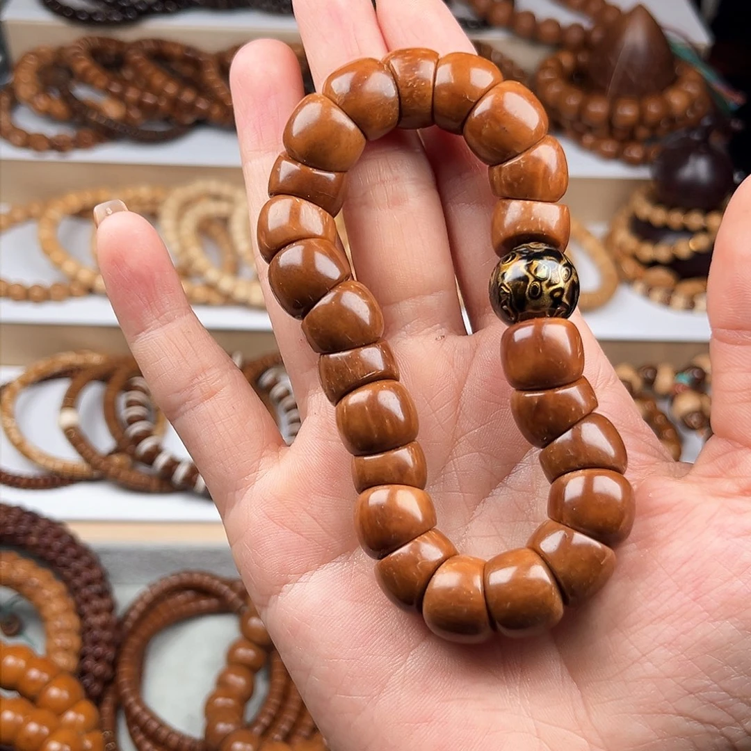 库克手串14斜切大肠单圈手串