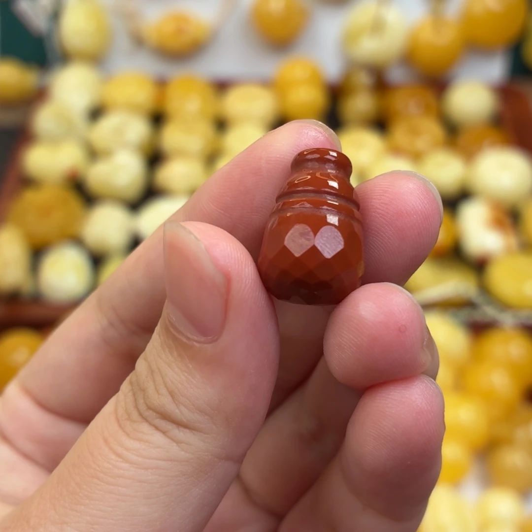 蜜蜡未镶嵌毛衣链蜜蜡