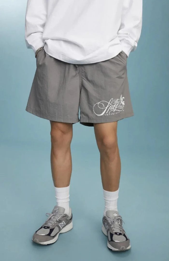 无品牌来自东莞的日系天花板！价格炸！某保219！玫瑰花体字速干短裤