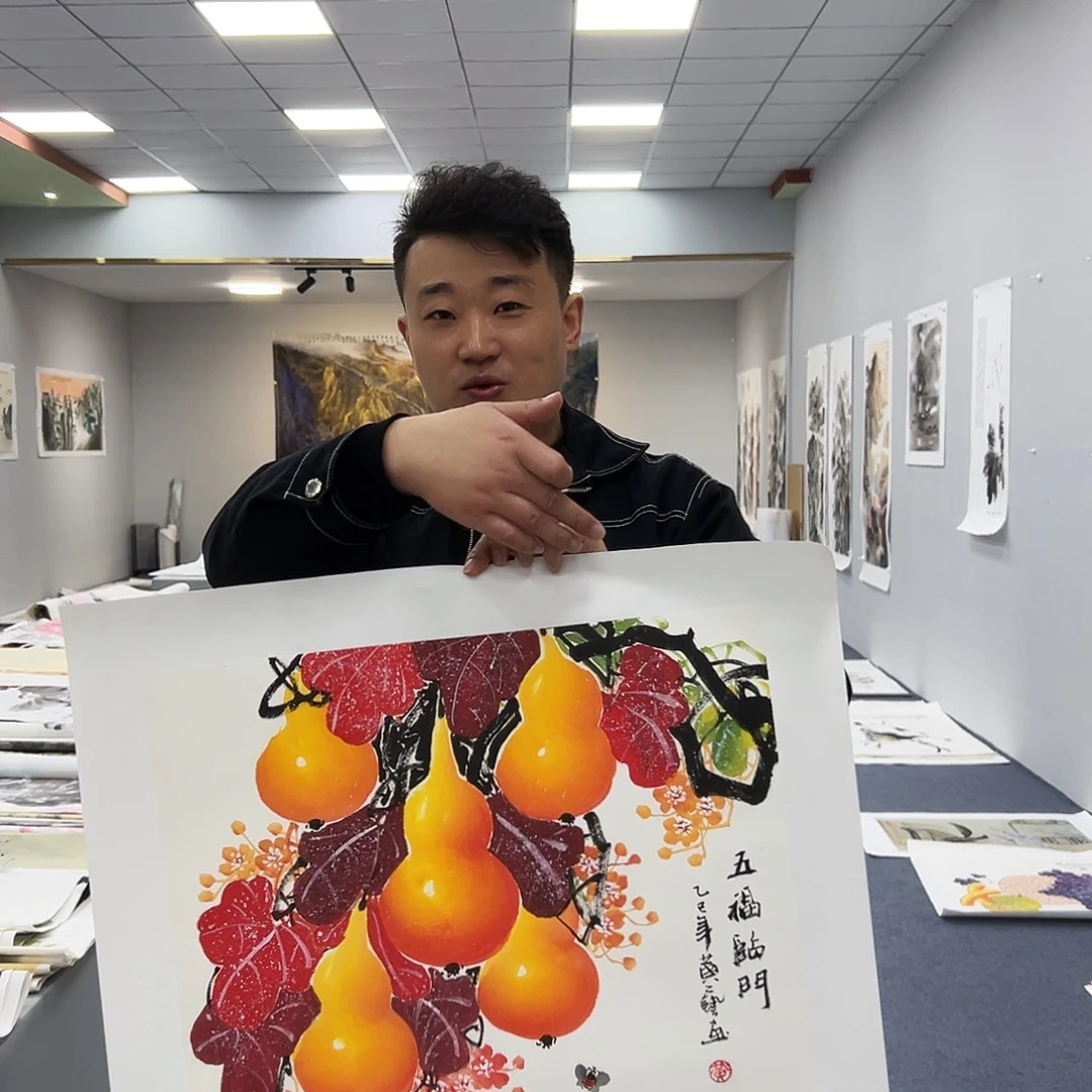 国画国画作品宣纸纯手绘