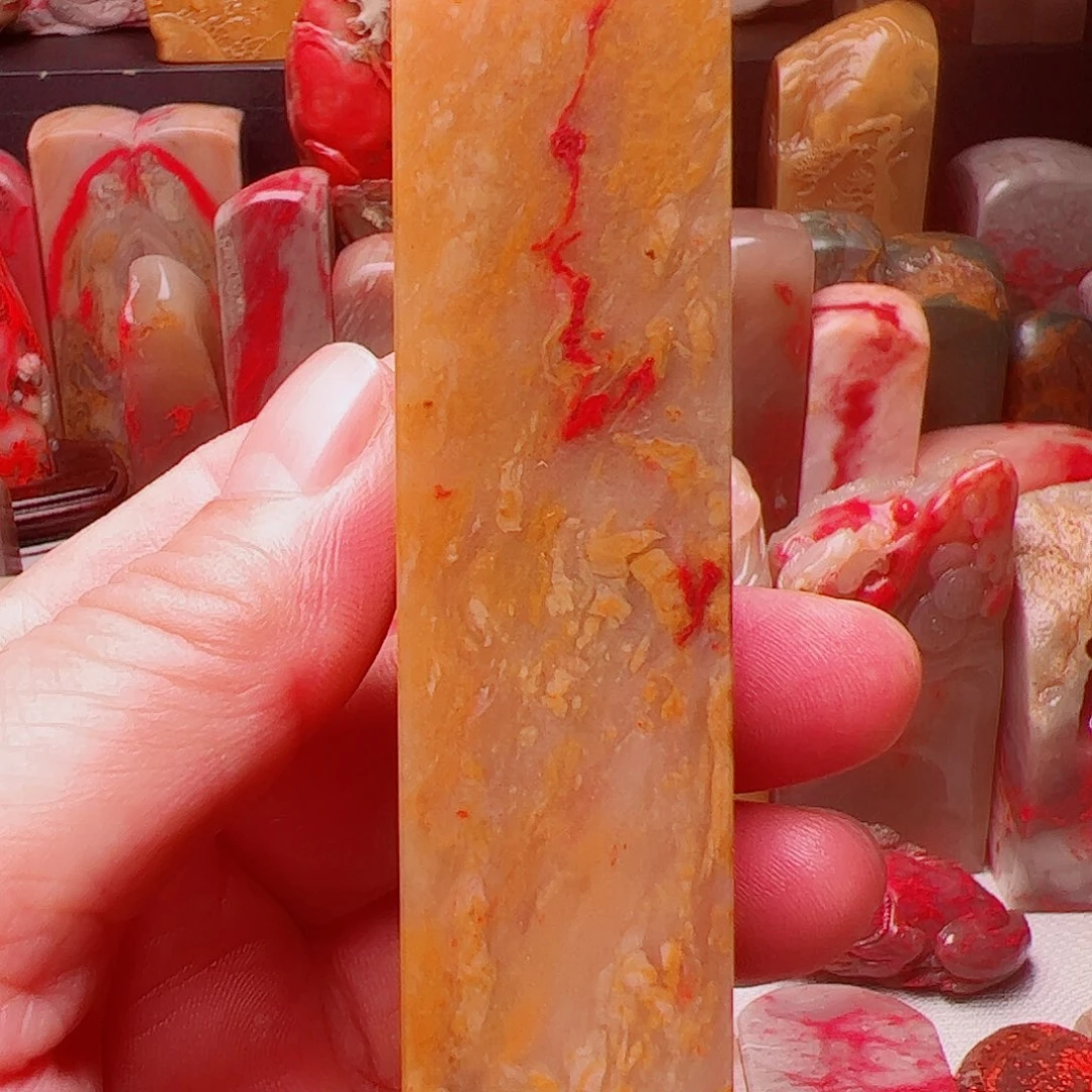 昌化石昌化鸡血石印章