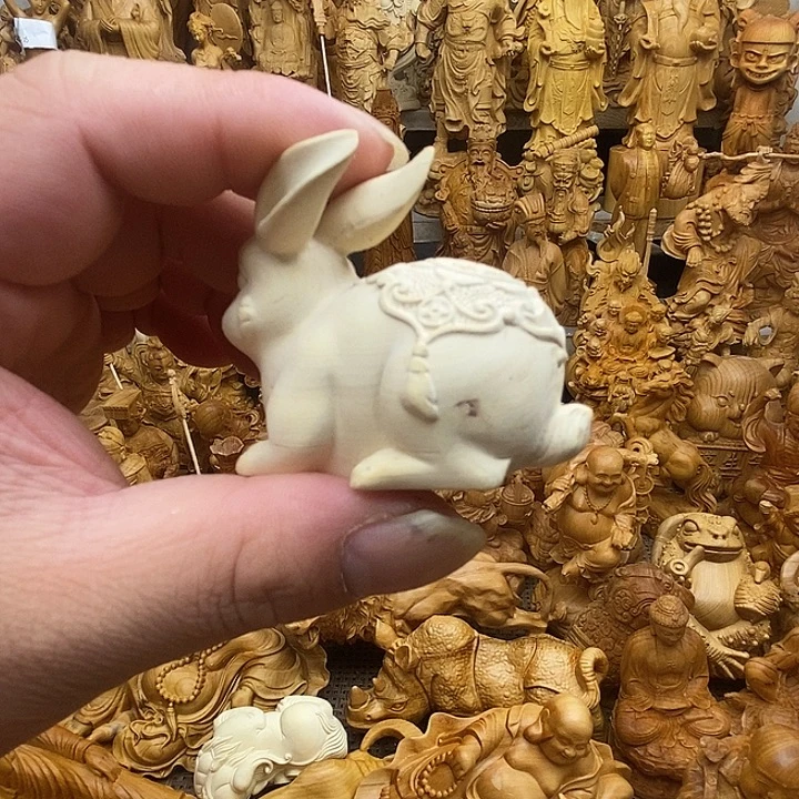 柏木（崖柏）微瑕小兔