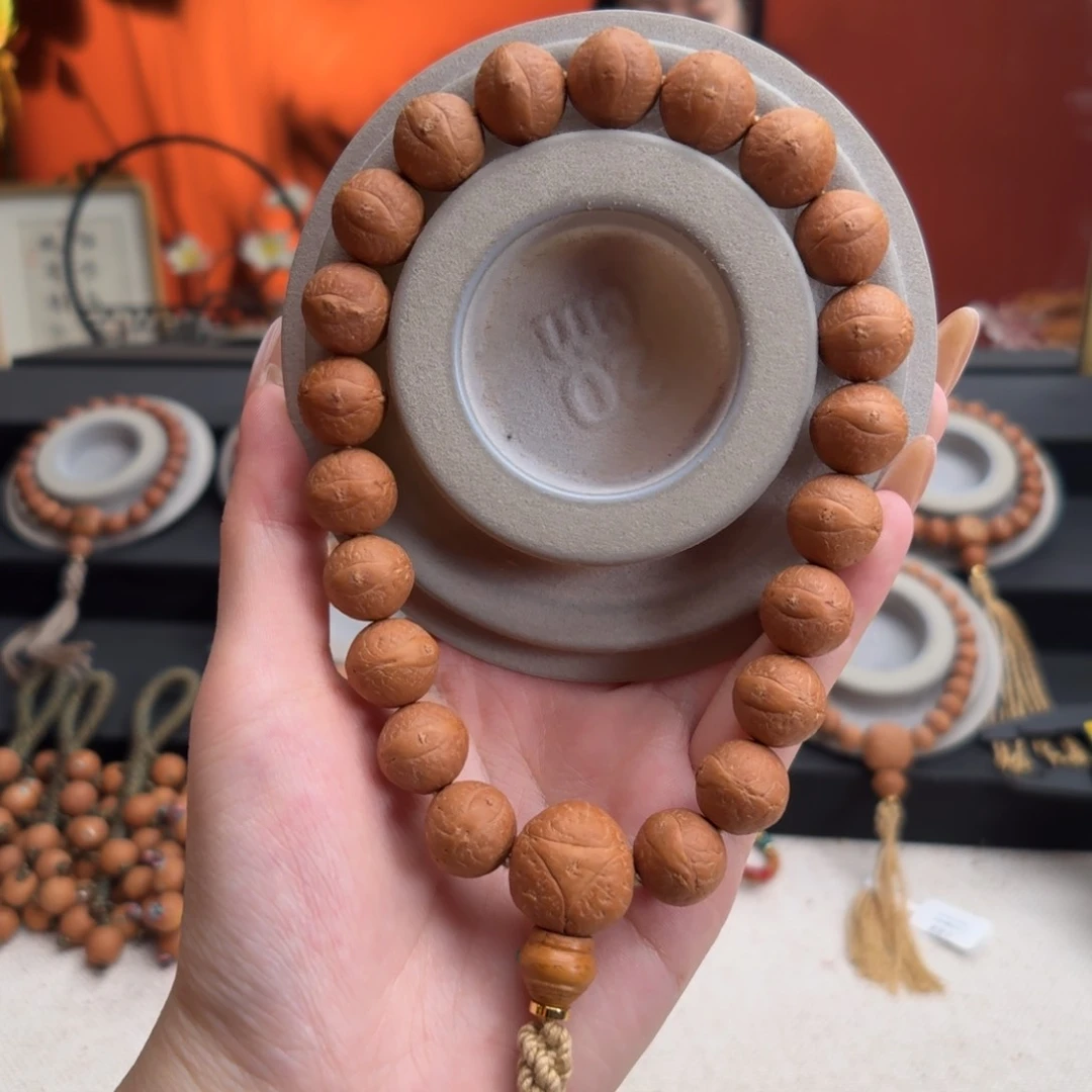 手串凤眼菩提14mm铁籽手持素串