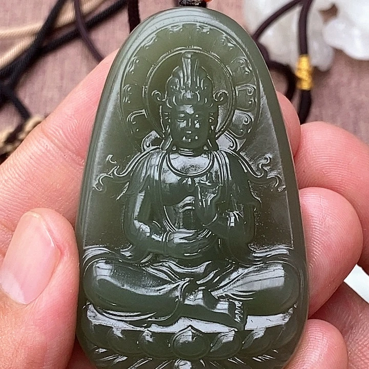 和田玉未镶嵌颈饰