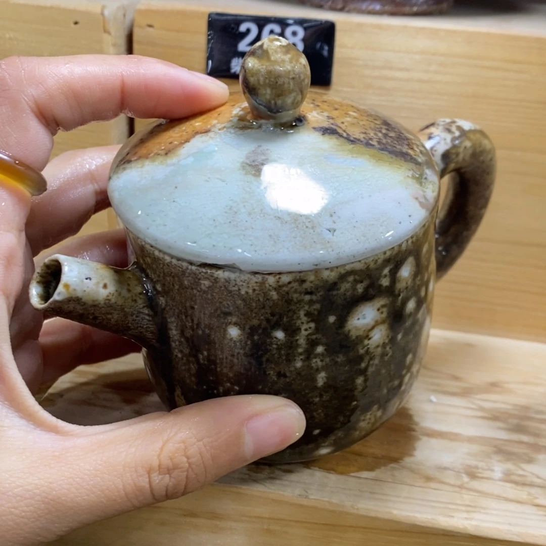 陶园柴烧，精品高货。 262瑕疵大瑕疵