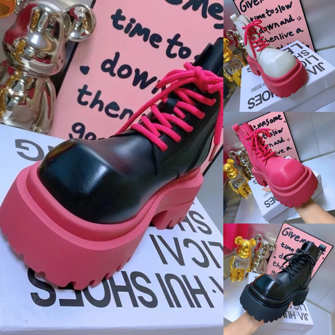 爱棠秋冬二棉新款厚底女士马丁靴2607-1