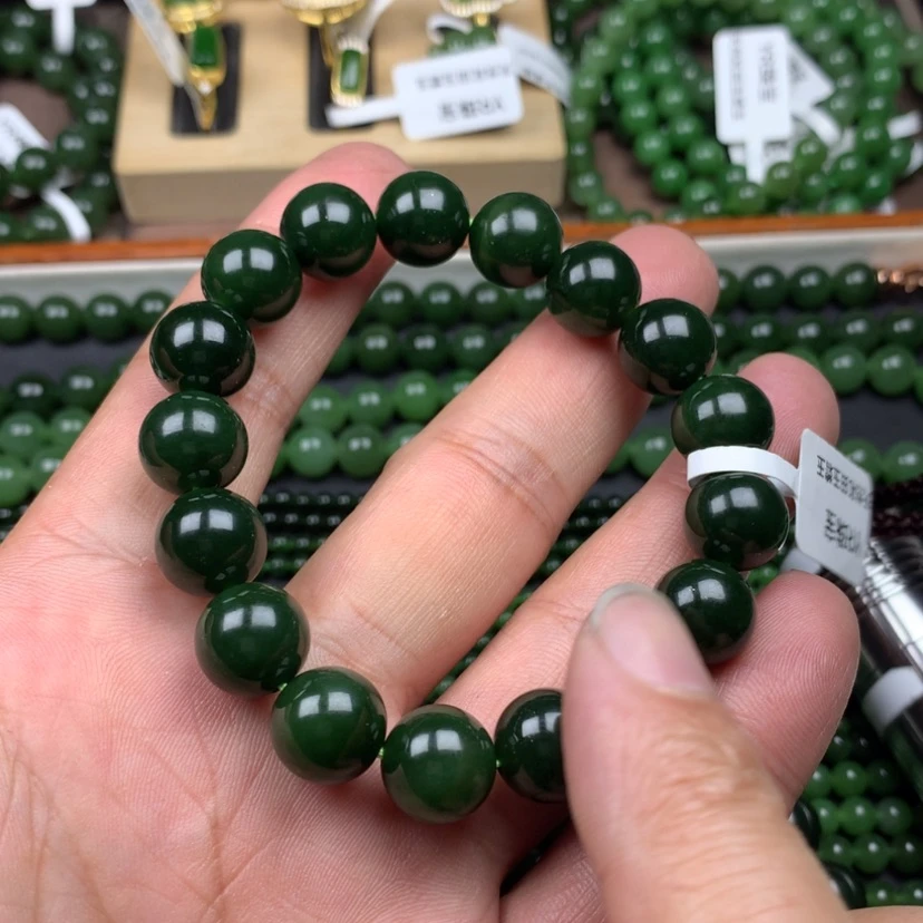 【闪购商品】手链未镶嵌和田玉（碧玉）蜜**岛12