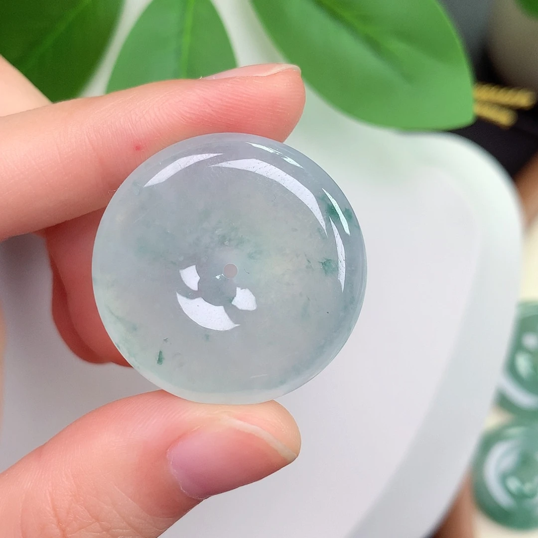 颈饰未镶嵌翡翠平安扣 29.3-6.0mm