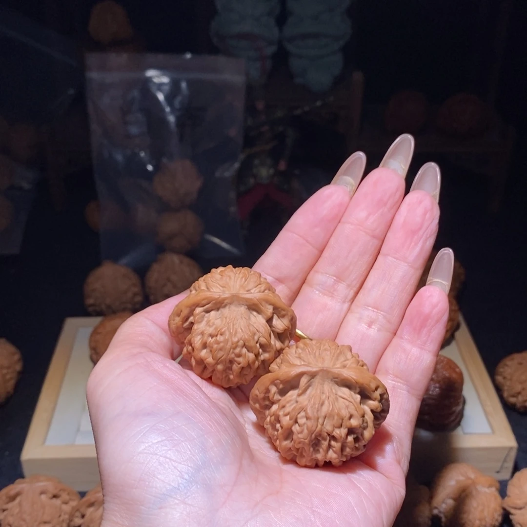 美***景吊坠文玩核桃秦闷40