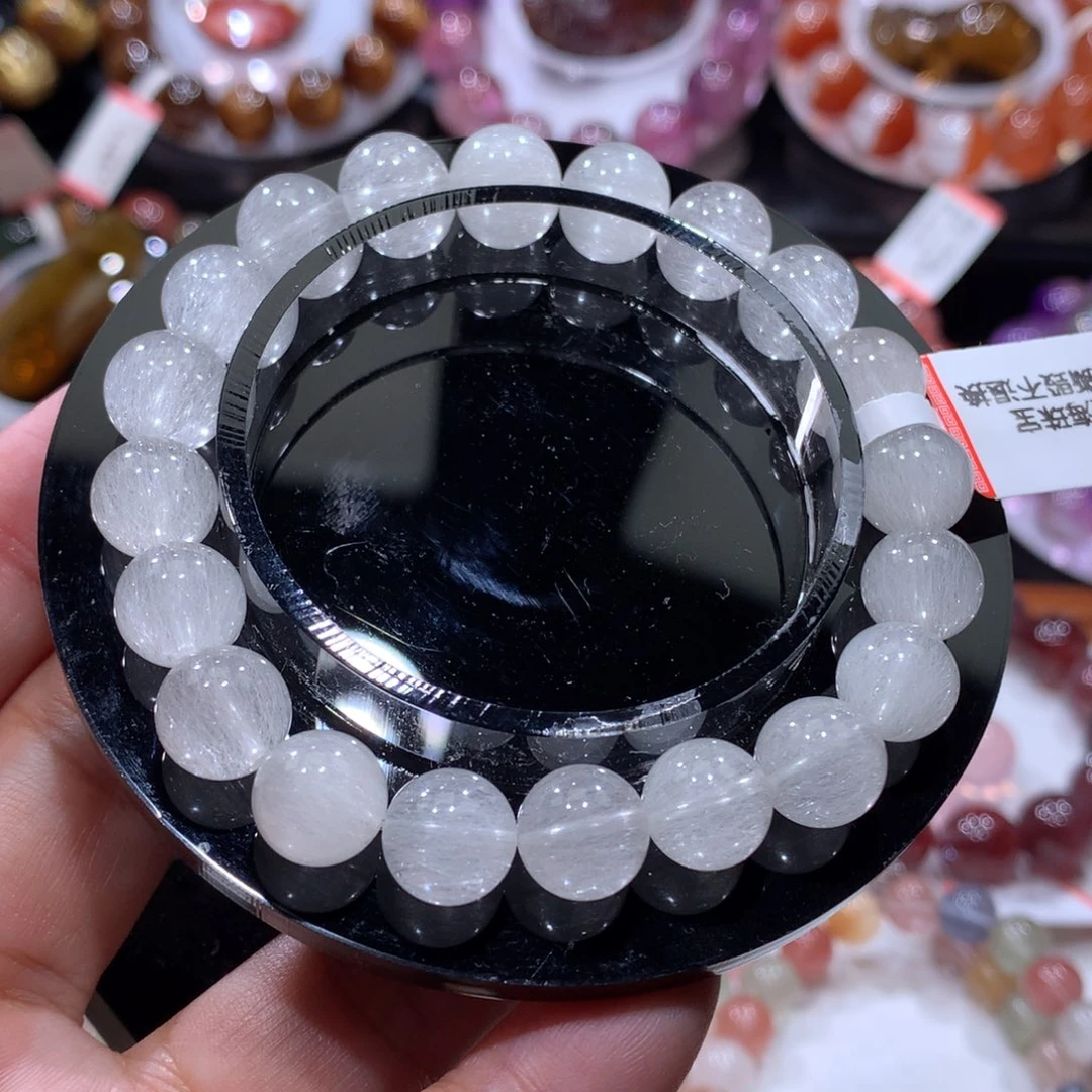 手链未镶嵌水晶白钢丝兔毛9