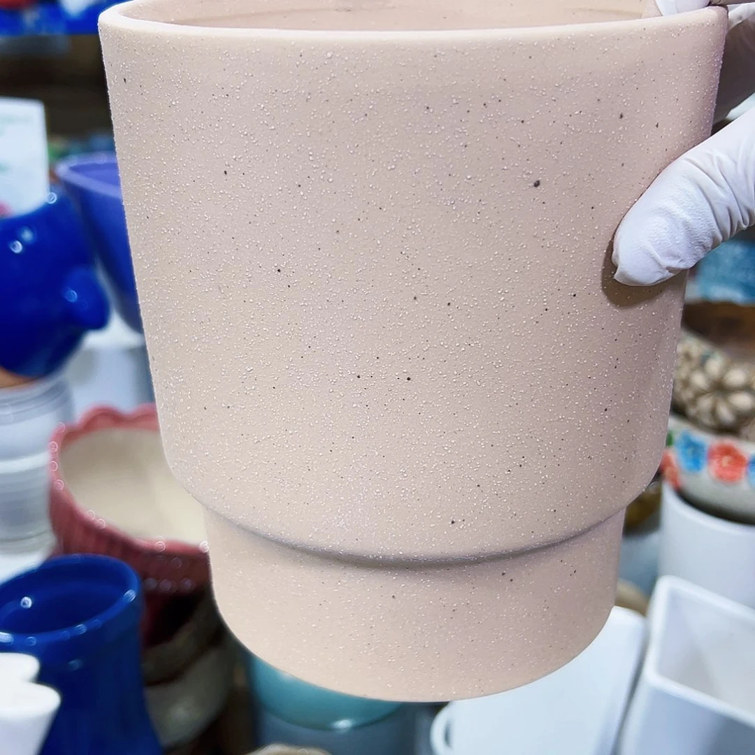 有孔，外贸尾单陶瓷花盆凑单10米包邮