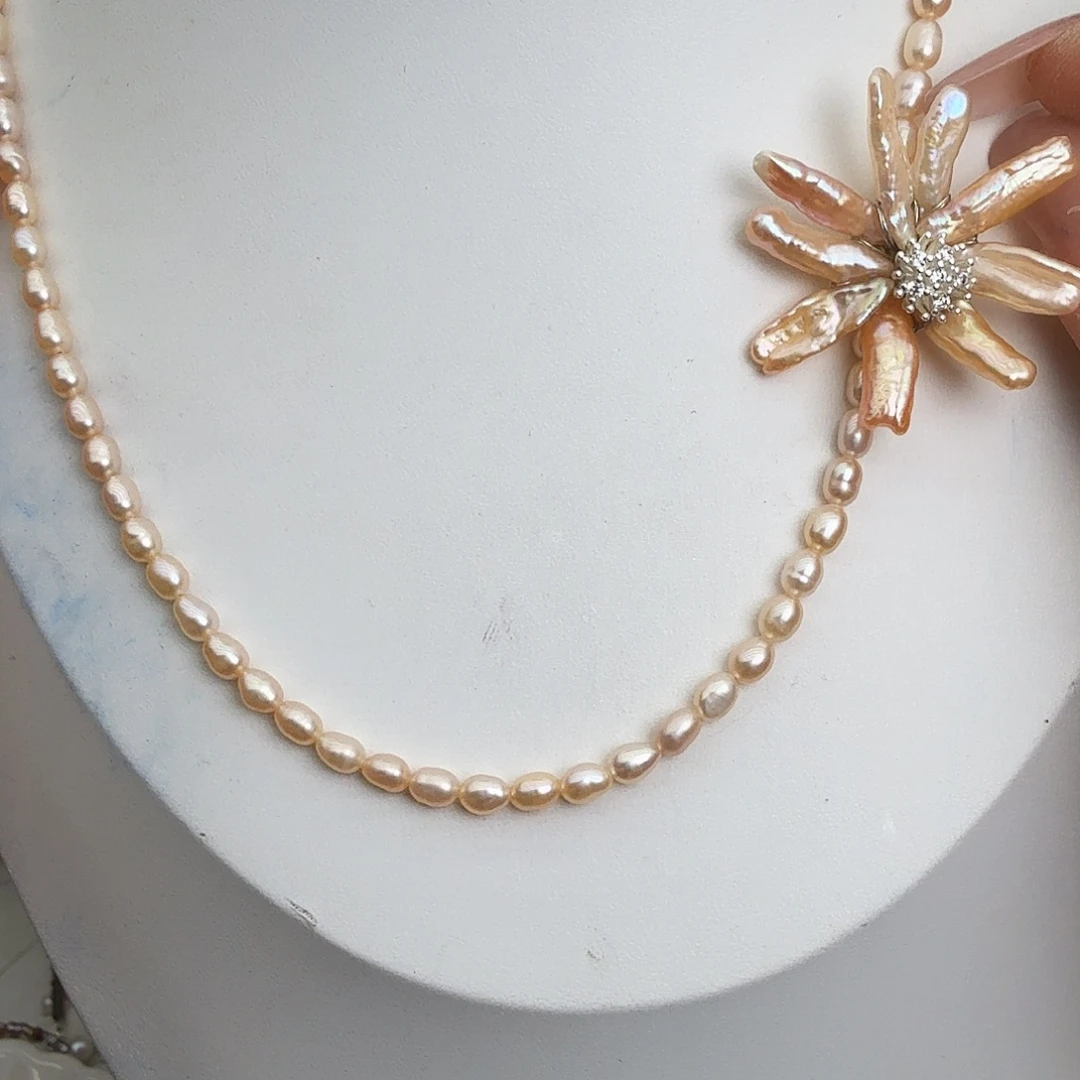 未镶嵌颈饰淡水珍珠