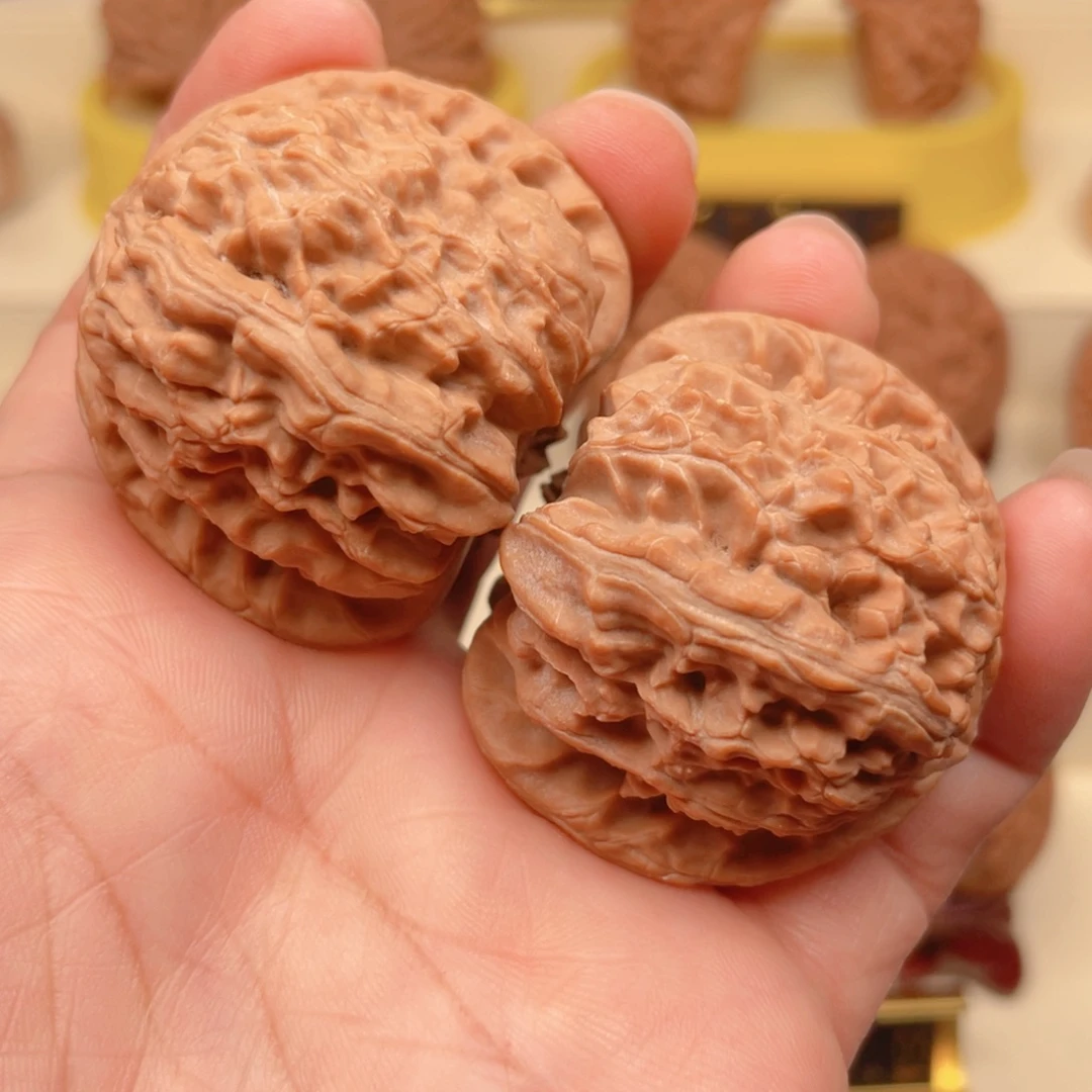 文玩核桃把件白狮子43