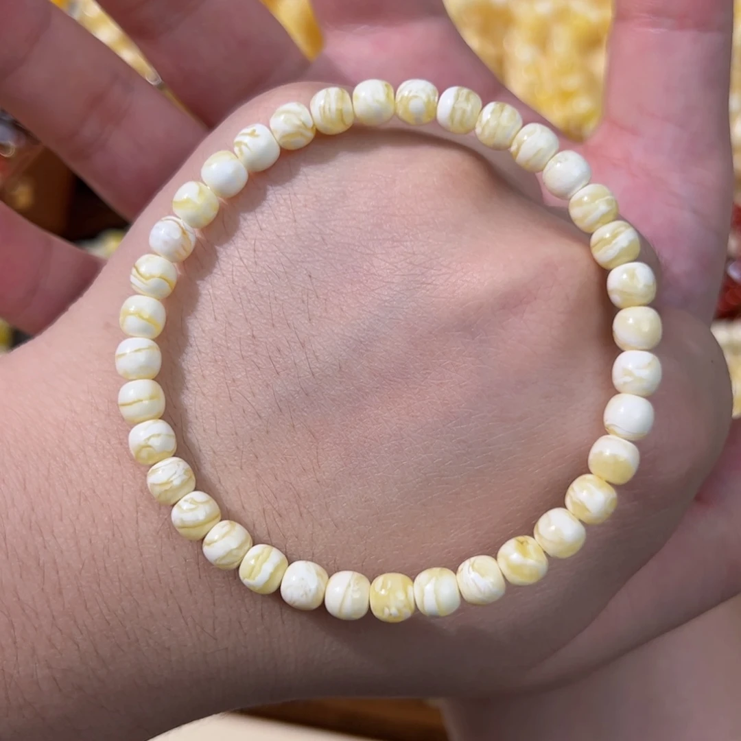 琥珀未镶嵌手串6m