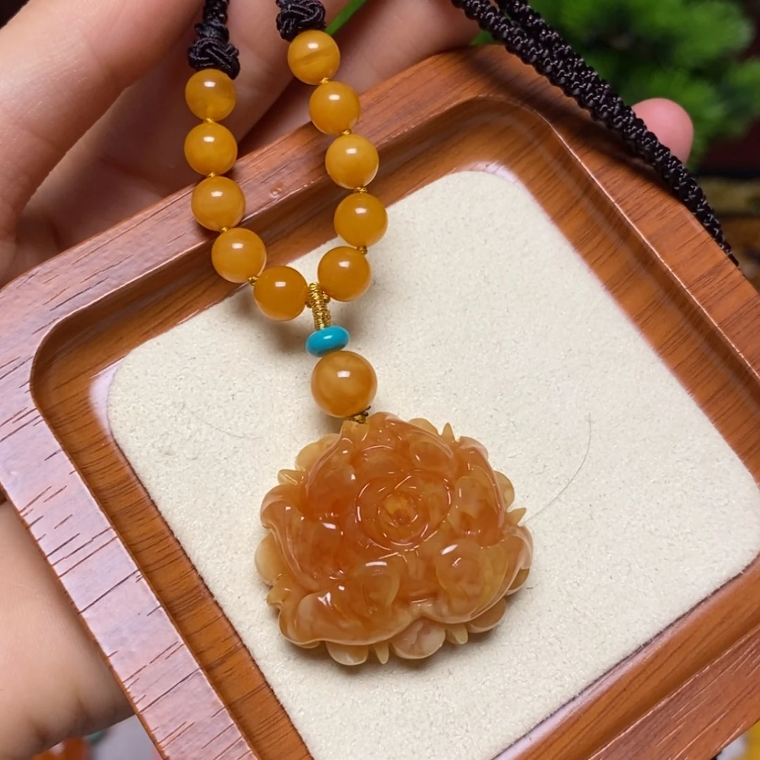 【闪购商品】蜜蜡颈饰未镶嵌项链