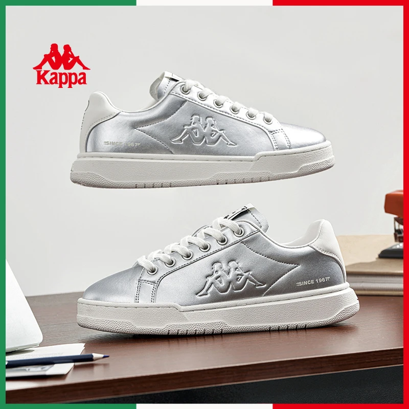 Kappa/卡帕简约时尚板鞋背靠背秋冬季百搭女鞋低帮轻便运动鞋21CJ