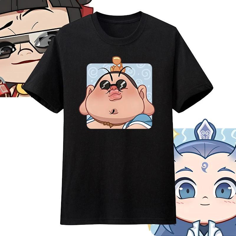 哪吒闹海同款纯棉短袖T恤男夏季哪咤敖丙太乙真人周边衣服儿童