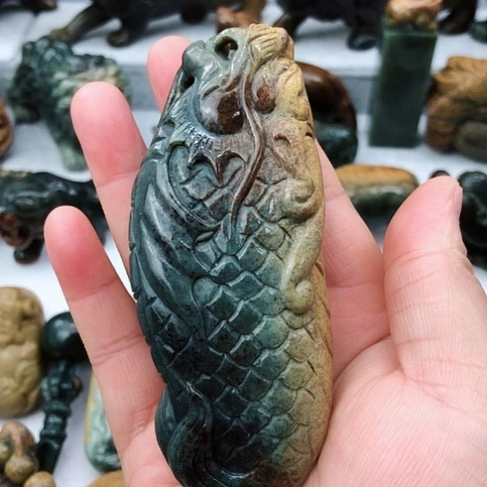 岫岩河磨玉（透闪石质玉）把件未镶嵌