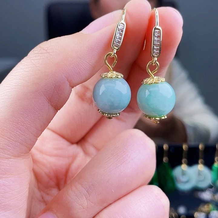 翡翠耳饰未镶嵌饰品