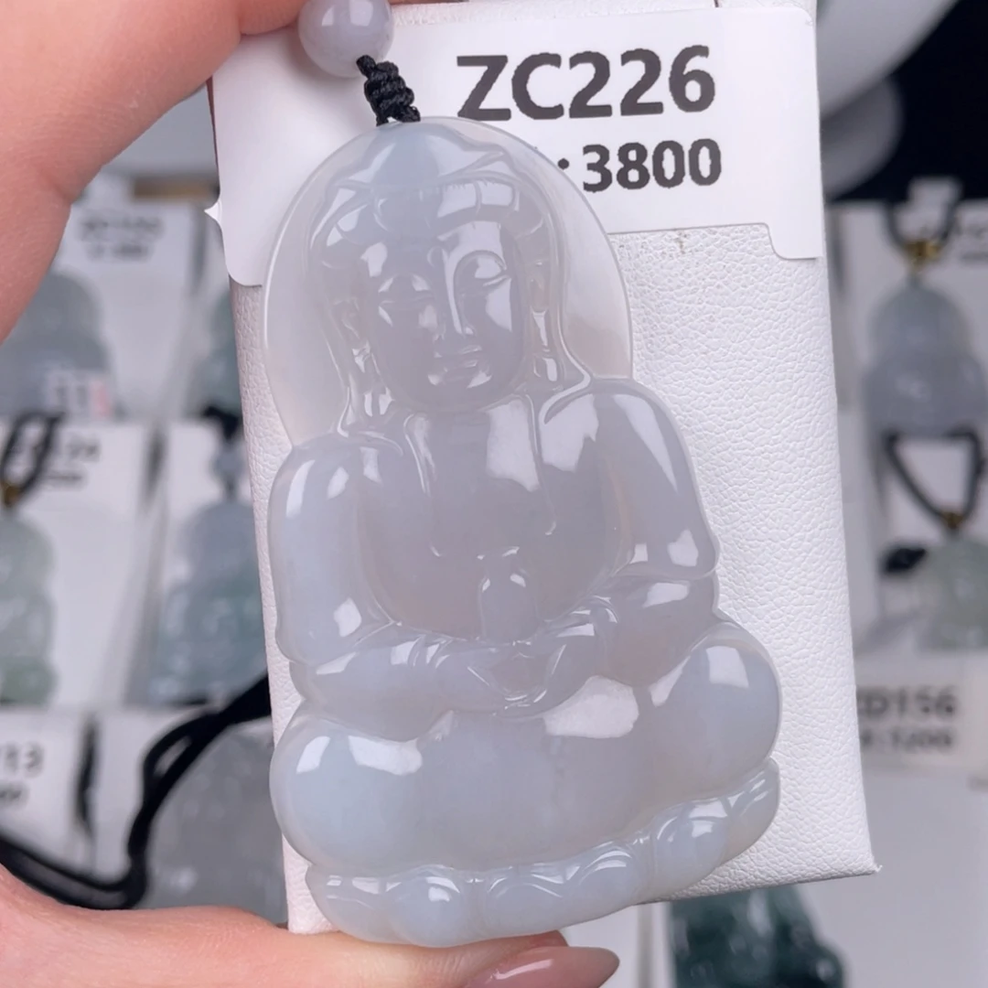 翡翠未镶嵌颈饰zc226