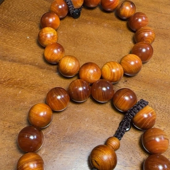 柏木（崖柏）全陈化老料把件串