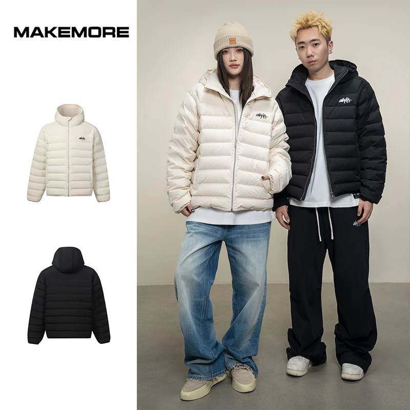Makemore{排骨羽绒服}冬季重磅充绒量国标白鸭绒高级百搭休闲外套