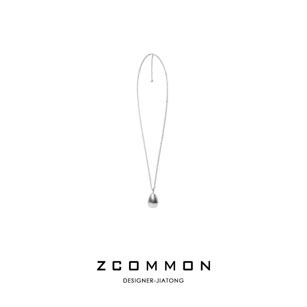 非金属仿水晶项链 小众气质松果水晶 设计款松果项链挂饰 2511155