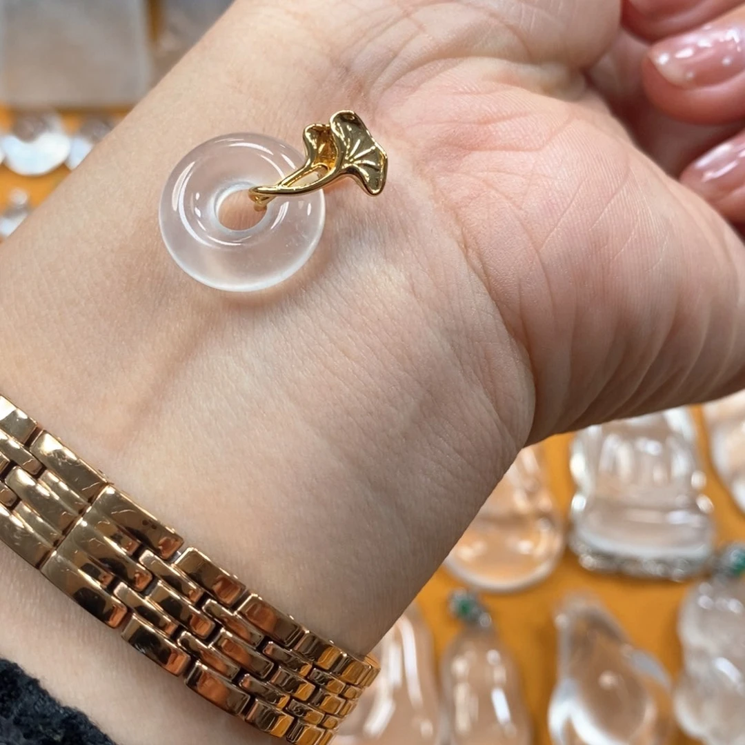 合金吊坠石英质玉