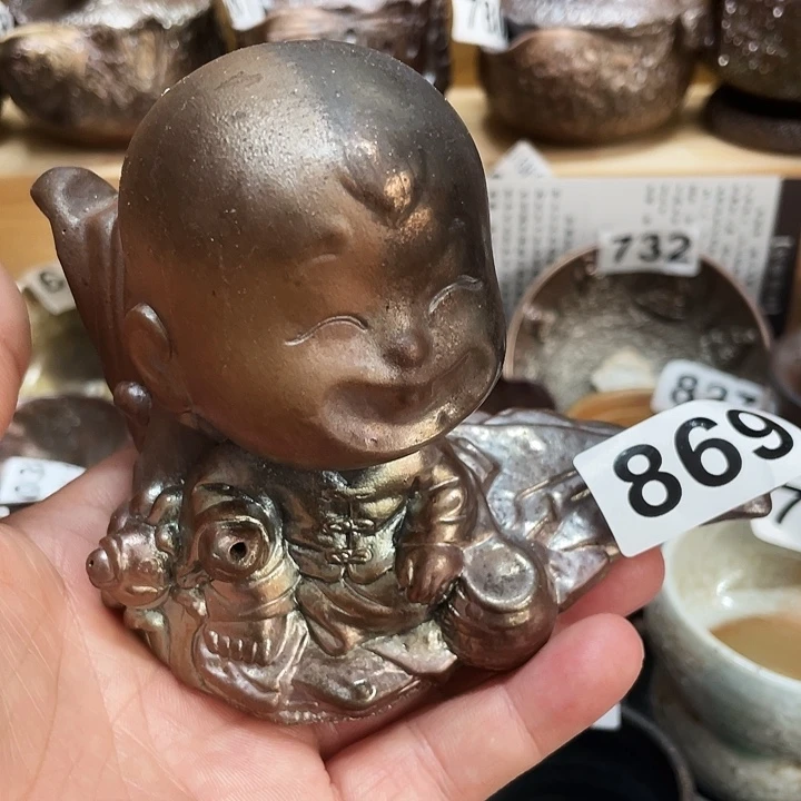 茶杯紫砂柴烧纯手工869