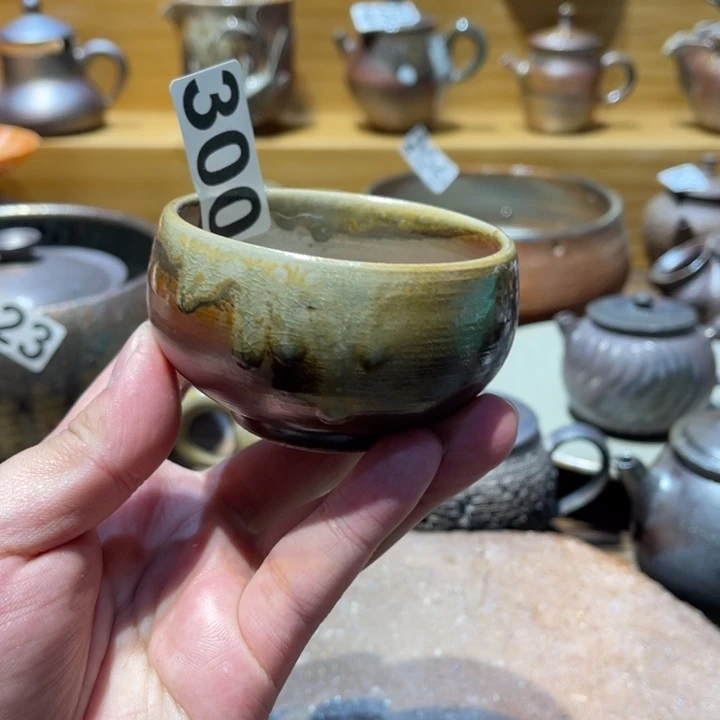 手工制作柴烧茶杯微瑕300开播福利