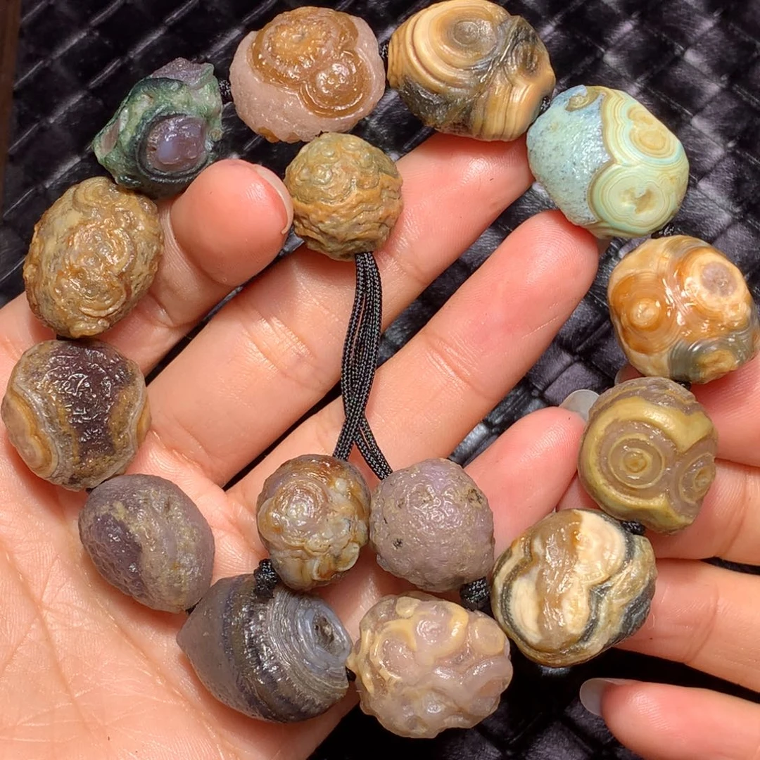 未镶嵌玛瑙/玉髓珠宝半成品