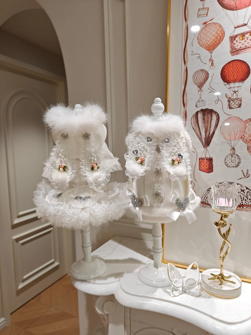 宠物服装雪地芭蕾兔兔男款白色