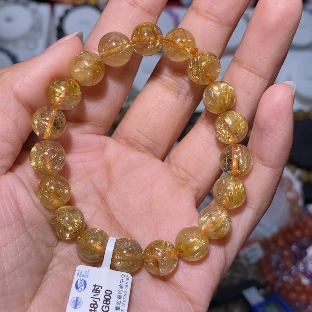 【闪购商品】水晶手链未镶嵌进****单烟花钛晶9.6m