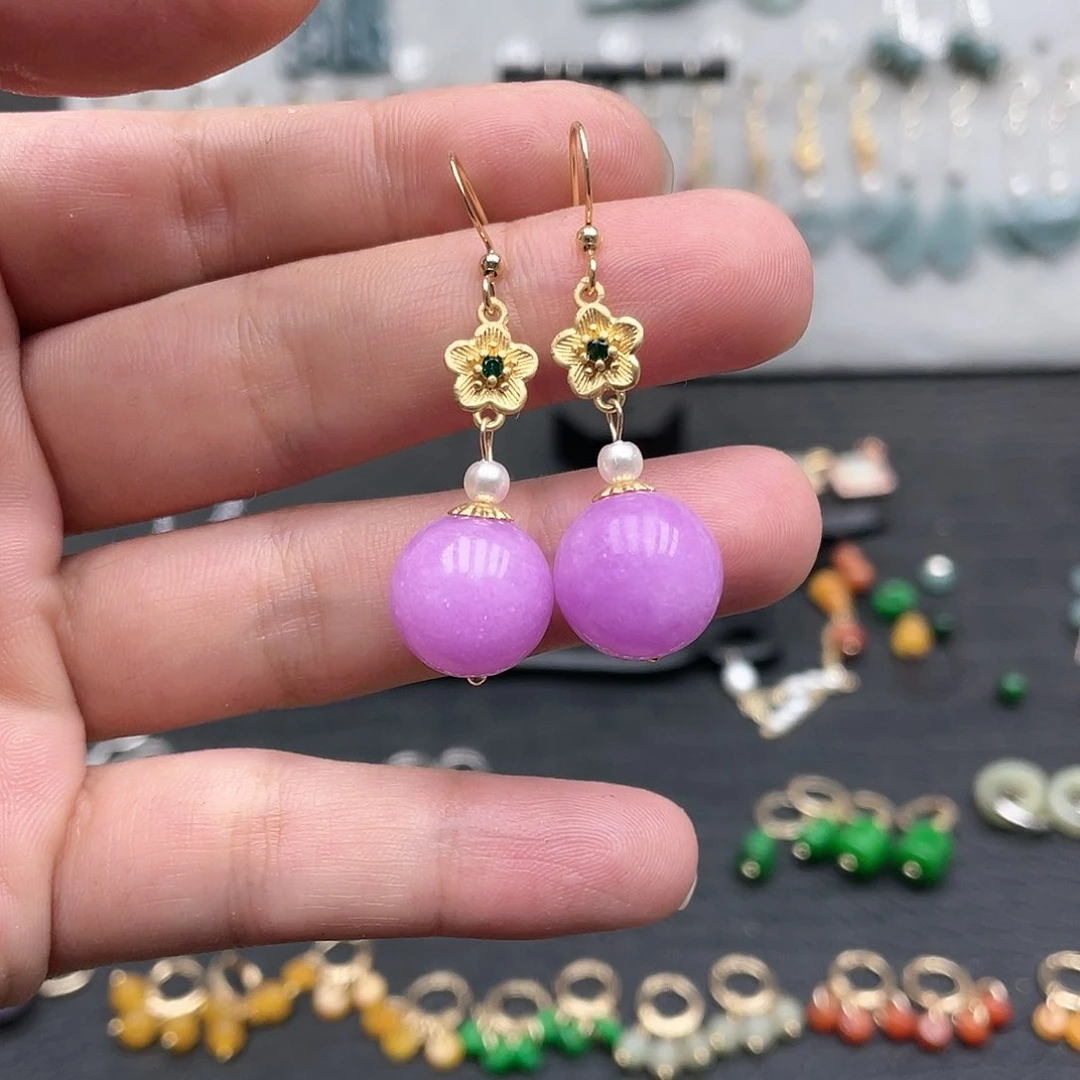 未镶嵌翡翠耳饰00875