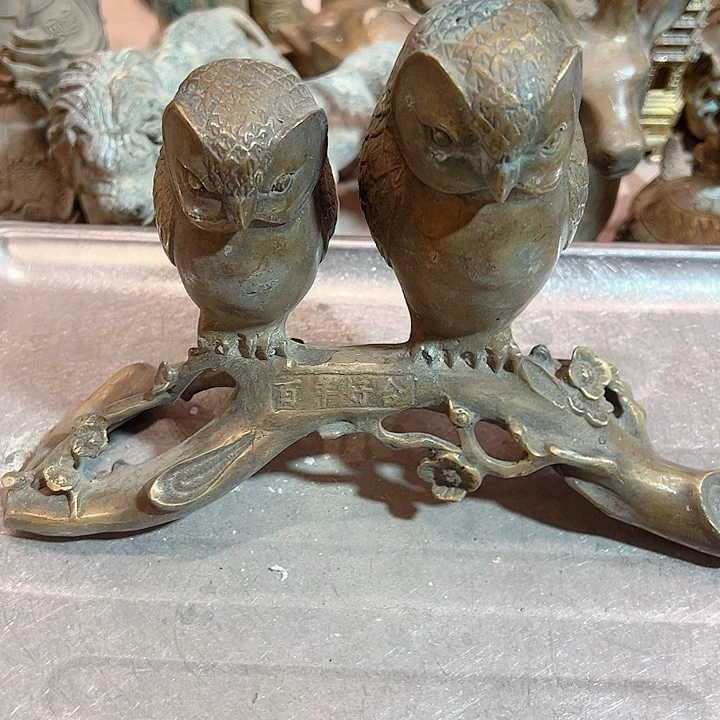 【****子黄铜摆件工艺品，