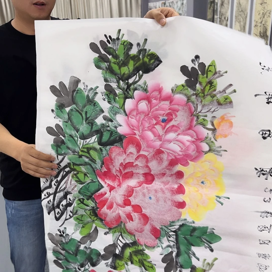 国画国画老师手绘作品