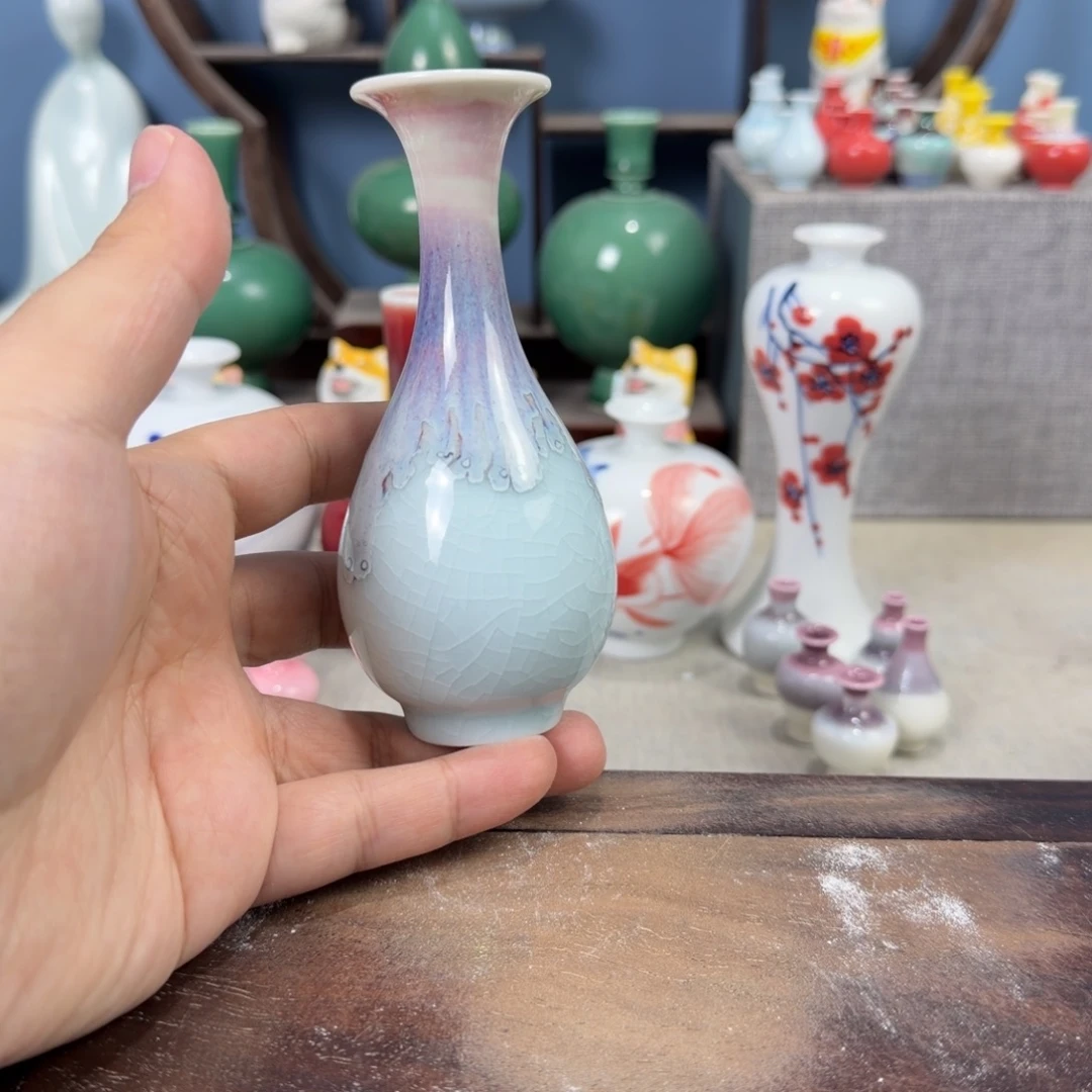 陶瓷手工小花器摆件