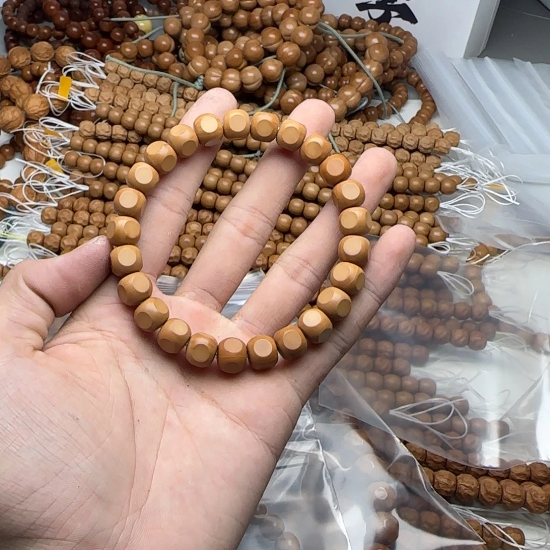 猴头核桃吊坠手工六方