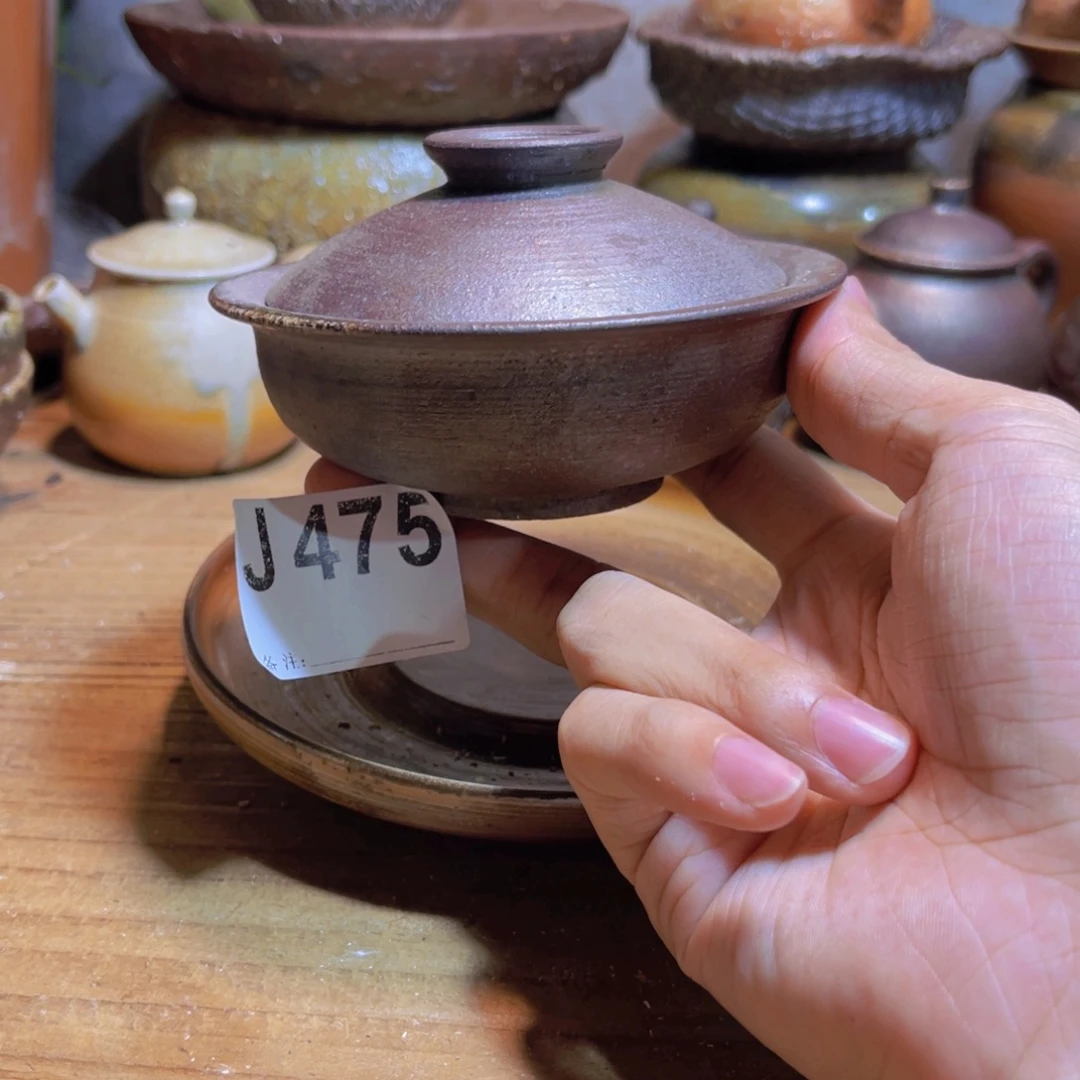 纯手工制作工艺（柴烧）裸烧纯手工制作柴烧475
