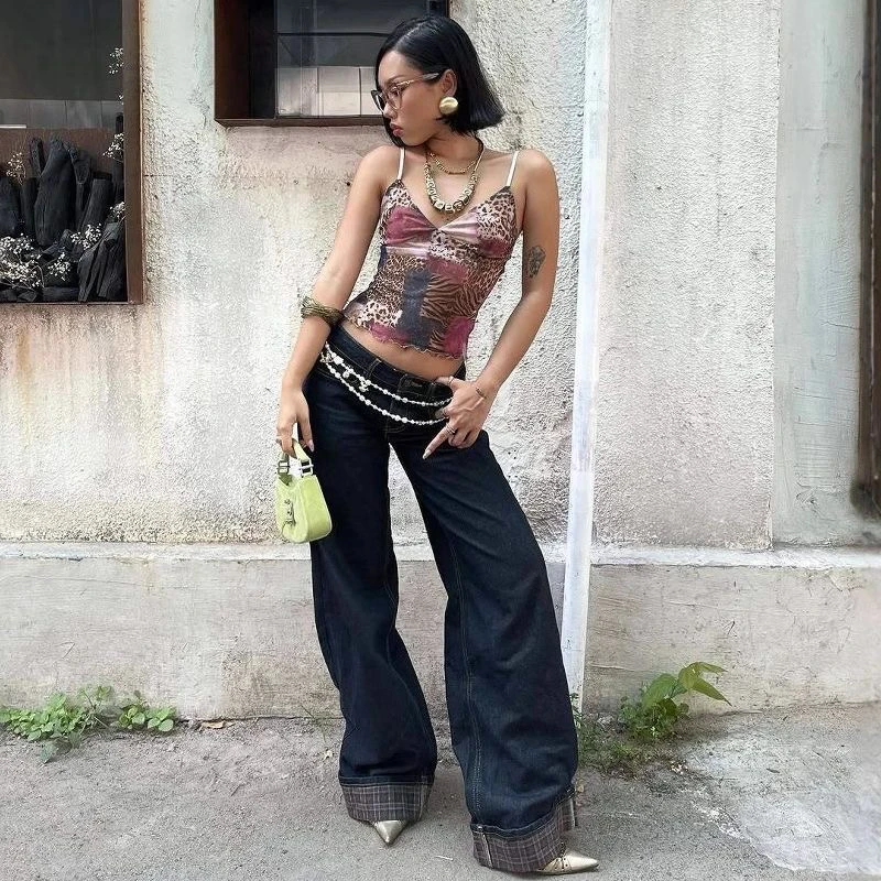 1【马桶辣妹】2025时尚高端定制T恤辣妹上衣夏季