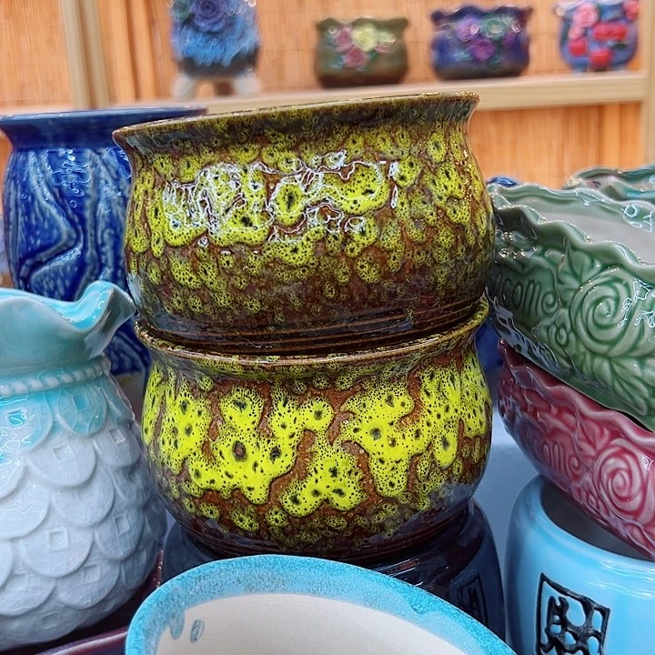 有孔，满10元发货多肉陶瓷花盆