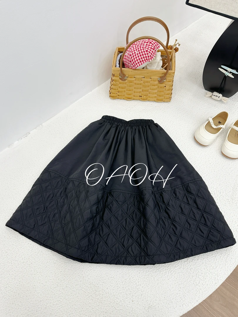 OAOH秋冬女中大童2024新款百搭潮流韩版中款棉裙半裙Q110